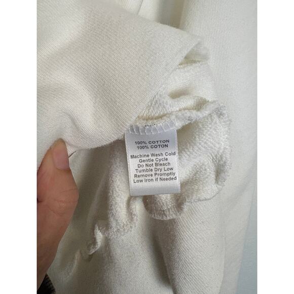 Cinq a Sept Bonjour Smiley Face Crewneck Sweatshirt XS - Picture 4 of 5